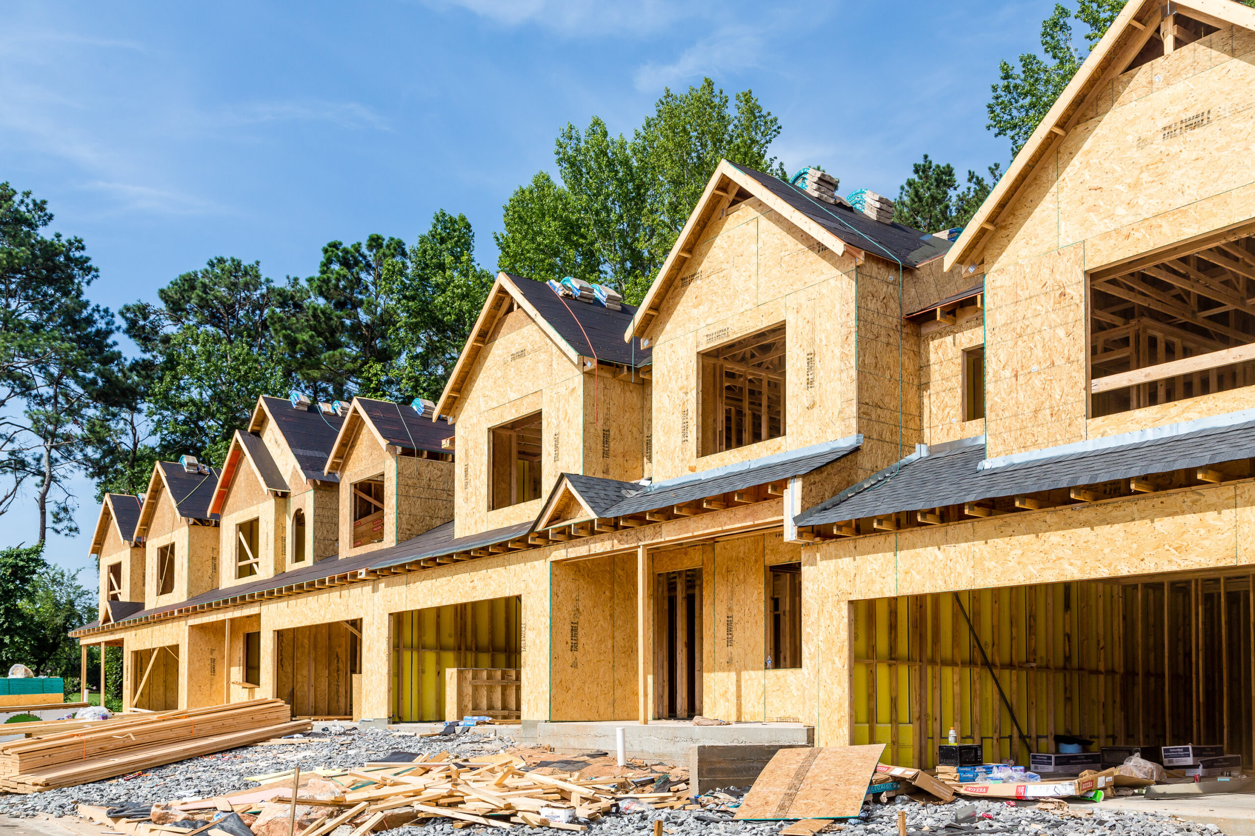 new houses under construction